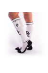 Socks / Brutus GAS MASK Party Socks w. Pockets White / Black