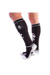 Socks / Brutus GAS MASK Party Socks w. Pockets Black / White