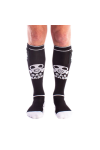 Socks / Brutus GAS MASK Party Socks w. Pockets Black / White