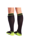 Socks / Brutus FUCK Party Socks w. Pockets Black / Neon Yellow
