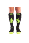 Socks / Brutus FUCK Party Socks w. Pockets Black / Neon Yellow