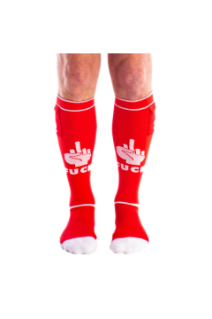 Socks / Brutus FUCK Party Socks w. Pockets Red / White