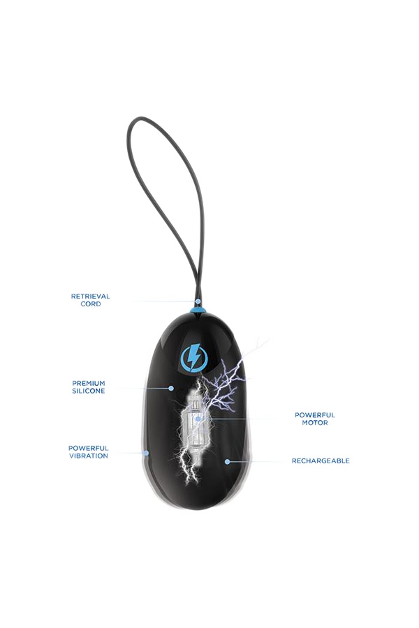 Ass Play, Vibrators / Zeus E-Stim Pro - Vibrating + E-Stim Silicone Egg w. Remote