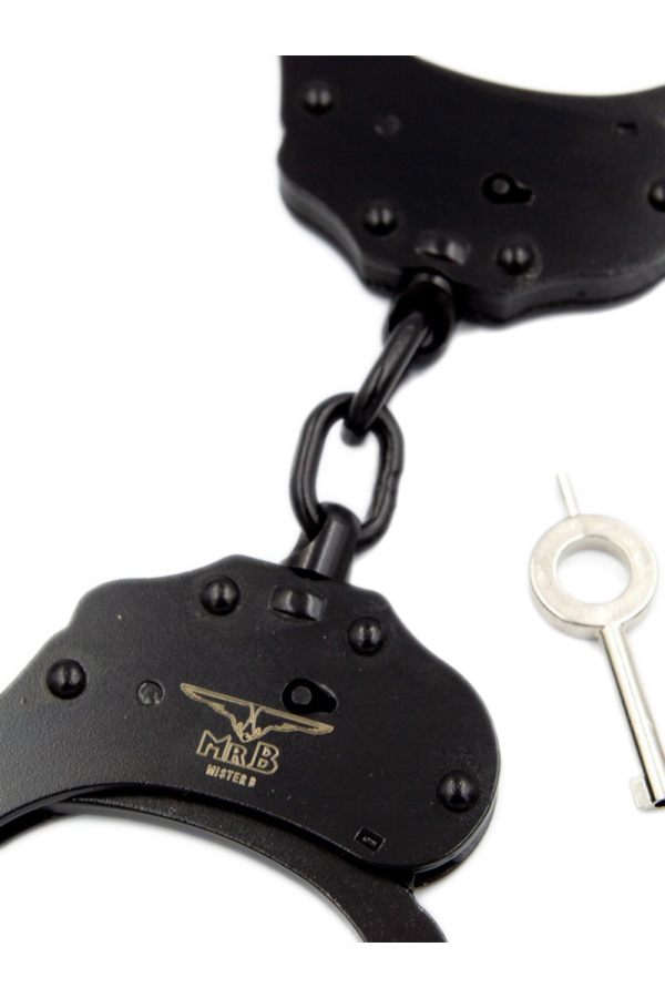 Wrist Restraints / Mister B Double Lock, Chain, Black