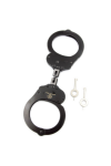 Wrist Restraints / Mister B Dupla zárású bilincs, szemes - fekete