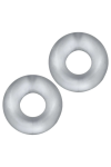 Cock - Glans Rings / Hünkyjunk Stiffy Cockring 2-Pack - Clear Ice