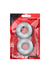 Cock - Glans Rings / Hünkyjunk Stiffy Cockring 2-Pack - Clear Ice