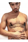 Tit Clamps / Mister B Battery Clamps Adjustable with Chain Black