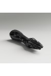 Fist dildos / All Black Breaststroke Dildo