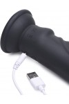 Fenék játék / Zeus E-Stim Pro szilikon vibráló dildó távirányítóval