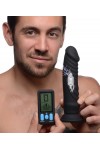 Fenék játék / Zeus E-Stim Pro szilikon vibráló dildó távirányítóval