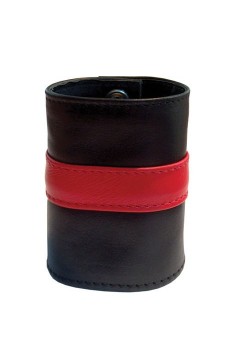 Wallets and Bags / Mister B Leather Wrist Wallet Zip Red Stripe