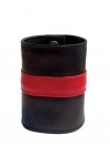Wallets and Bags / Mister B Leather Wrist Wallet Zip Red Stripe